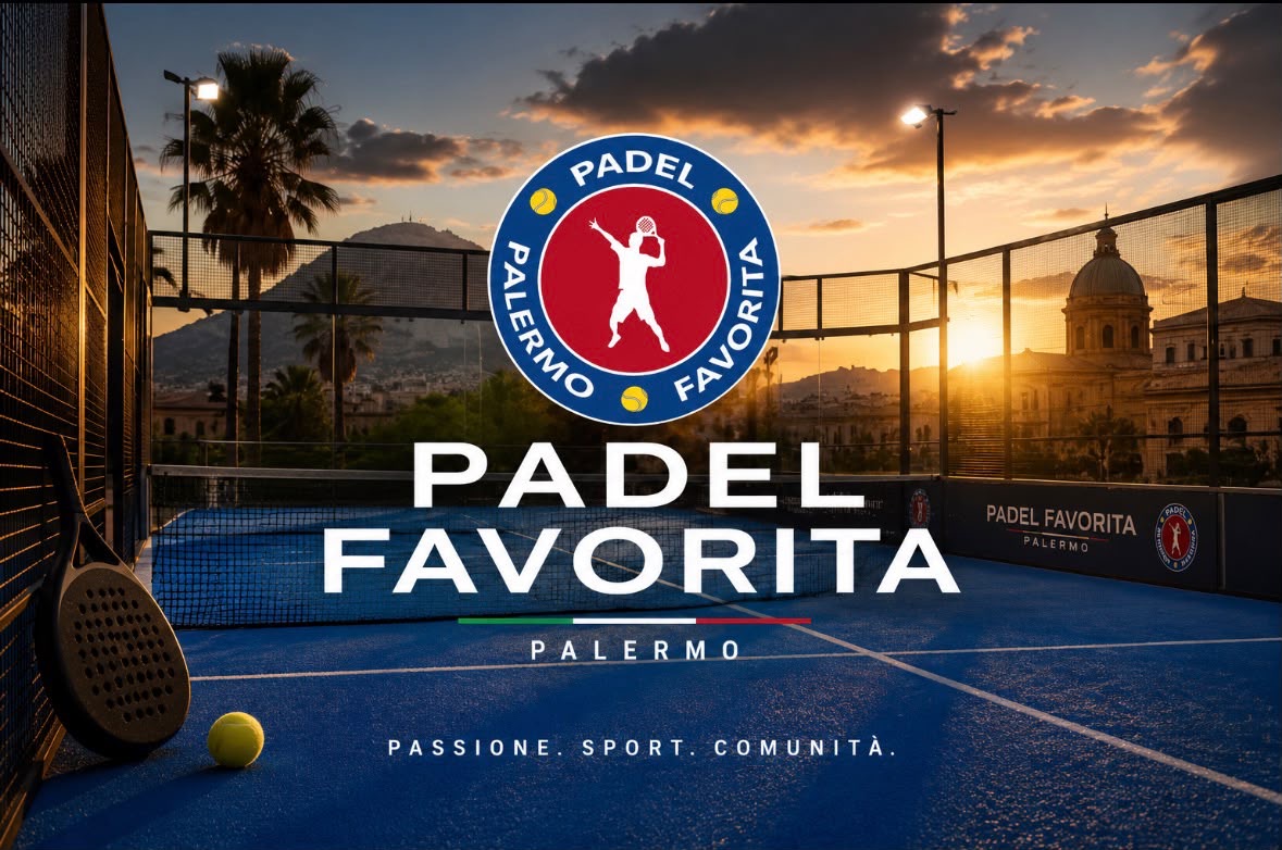 Padel Favorita Palermo — campo al tramonto